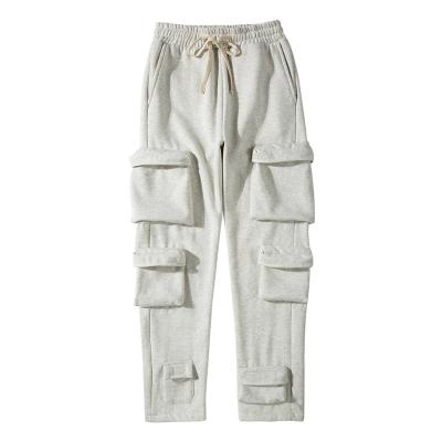 China Anti-Static American High Street Drops High Street Heavy Industry Multi-pocket Casual Pile Straight Leg Pants for sale