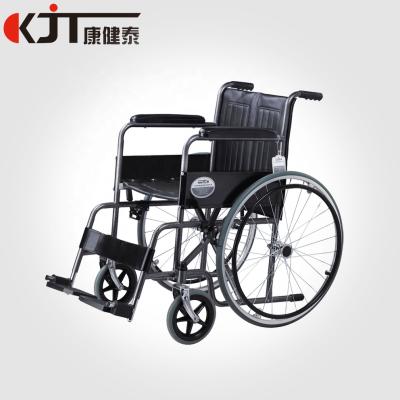 China Steel 20 years factory high quality manual steel wheelchair seat wheel chair homecare steel printed frame for sale