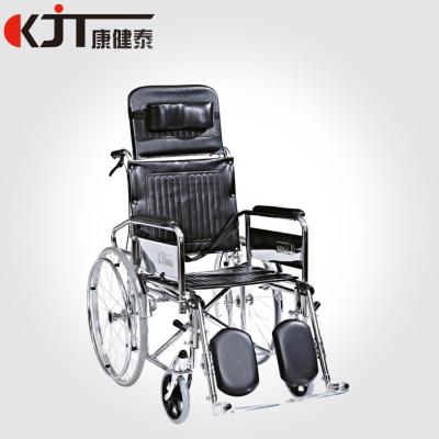 China Detachable Extended Armrest and Footrest Commode Steel Wheelchair Wheelchair Commode Chair Steel Manual Steel Wheelchair for sale