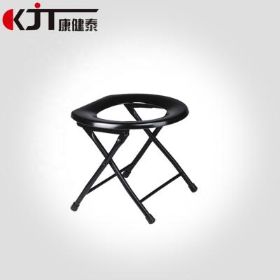 China Commode Elderly Use Commode Chair Medical Folding Steel Commode Shower Chair for sale