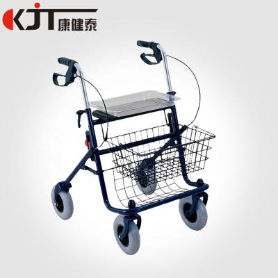 China KJT9125 Hospital Steel Foldable Convenient Rollator For Senior With 6 Wheels for sale