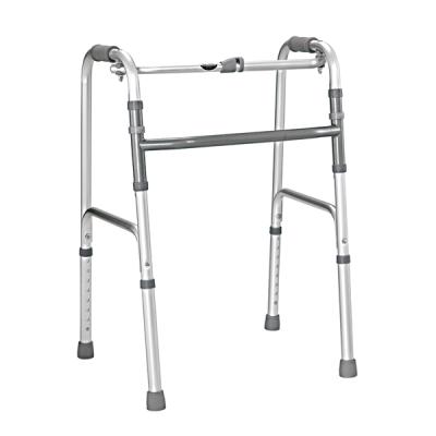 China Foshan OEM Older People Aluminum Products FOLDING WALKER Home Care Medical Adjustable Height Aluminum Walker *walker for sale