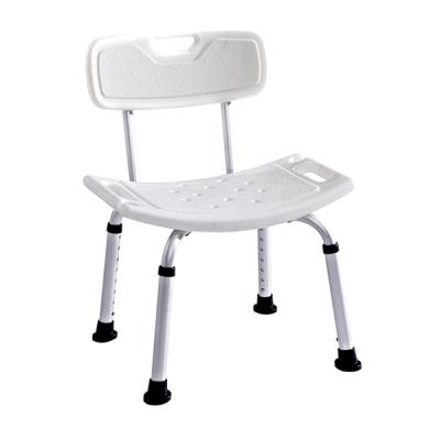 China Basic Design Aluminum Plastic Seat SHOWER CHAIR Medical Height Adjustable Bath Bench For Elder Aluminum Shower Chair for sale