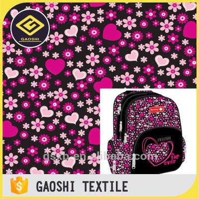 China OEM Service 600d Functional Polyester Tear-resistant PVC Backing Printed Oxford Fabric For School Bag for sale