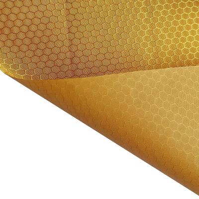 China Ripstop 100% Anti-static Honeycomb Pattern Polyester Oxford Fabric With Tape PVC PE Coated For Backpack for sale