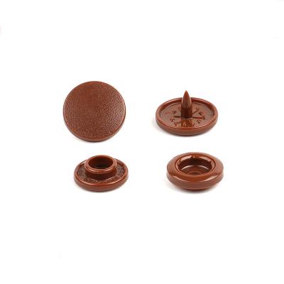 China T3 T5 T8 Viable Available Brown Color KERUI 60 Matte Plastic Snap Button For Baby Clothes POM Material OEKO-TEX 100 BRAND SUPPLIER for sale