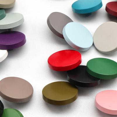 China Sustainable ZINC Hats 100 Colors Metal Snap Buttons Eco - Friendly Buckle Metal Snap Buttons For Clothing Jacket Over Coat for sale