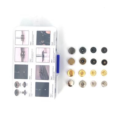 China Other HOT SALE AMAZON SALE (12.5mm) Snap Fastener Kit 4 Colors Button With 3Pieces Installation Tools For DIY Bags Clothes for sale