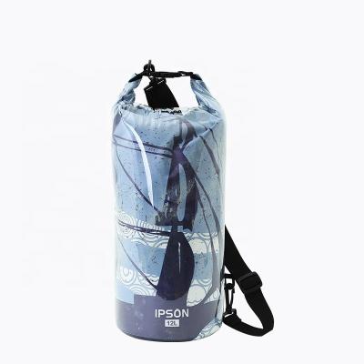 China Water Proof IPSON 500D PVC Outdoor Sports Printing Waterproof Bag /Dry Bags for sale