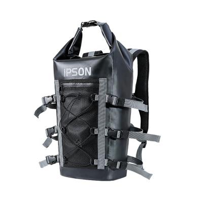 China Waterproof Ipson Customized Fashion PVC Waterproof Dry Bag Boating Travel Backpack Kayak Bag for sale