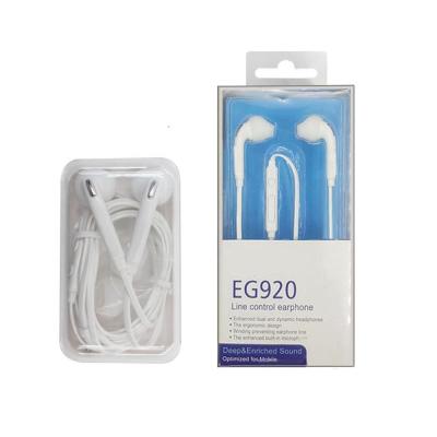 China In-Ear Noise Reduction EG920 Ear 3.5mm Headset s6 In-Ear Earphone For Samsung Galaxy for sale