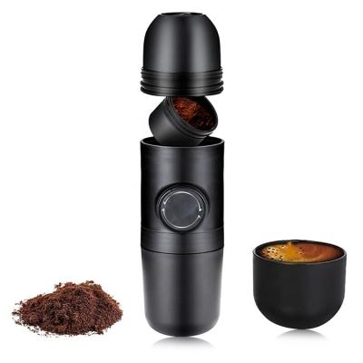 China Portable coffee maker filter manual pressure espresso coffee machine makers with cups travel outdoor camping for sale