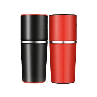 China Make milk portable coffee maker red and black colors hand coffee machine for sale