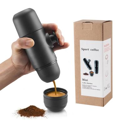 China Hotel Portable Espresso Machine, Hand Compatible Ground Coffee Maker, Travel Gadgets, Manuals, Perfect for Camping for sale