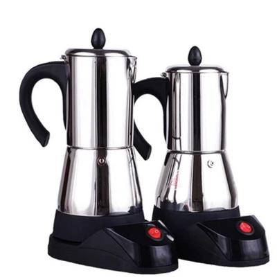 China Wholesale Viable High Quality 2/6 Cup Coffee Tools Stainless Steel Mocha Pot Italian Espresso Coffee Maker for sale