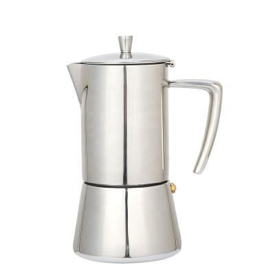 China Sustainable Wholesale High Quality Stainless Steel Coffee Maker Moka Pot for sale