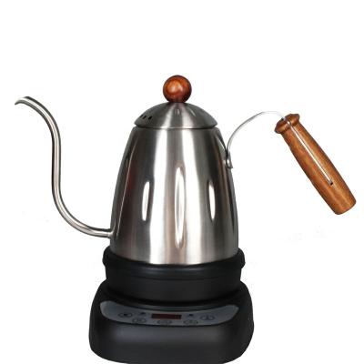 China Viable New Arrival Electric Coffee Kettle Stainless Steel Coffee Pot Pour Over Kettle With Temperature Control for sale