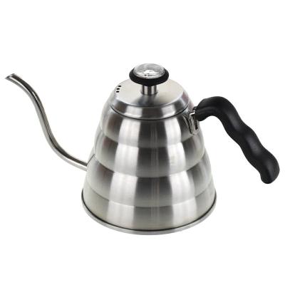 China 1200ml Stainless Steel Sustainable Gooseneck Pour Over Coffee Kettle With Accurate Temperature Coffee Drip Kettle Teapot for sale