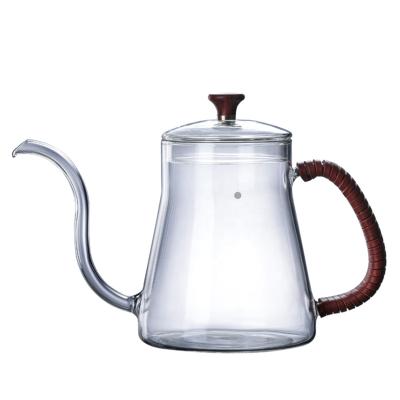 China Sustainable Gooseneck Coffee Kettle Pour Over Coffee Drip Percolator Bartender Accessories 350/600ML Coffee Maker for sale