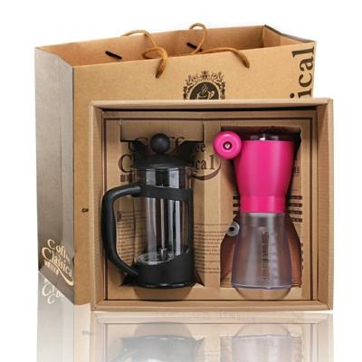 China Viable Coffee Maker Gift Box Set Manual Coffee Press Coffee Tools Kitchen Accessories French Tea Sets for sale