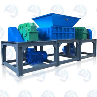 China Scrap Car Motor Recycling New Style Little Scrap Scrap Tires Plastic Double Shaft Shredder Industrial Aluminum Box Twin Shaft Shredder Machine for sale