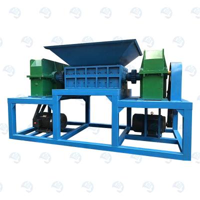 China Scrap Car Tire Motor Recycling Shredder Small Aluminum Box Thin Strapping Shredder Machine Double Shaft for sale