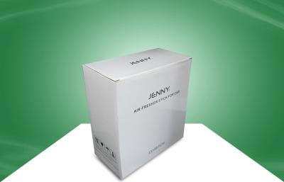 China White Recycled Paper Packaging Cardboard Boxes for Floating Display , UV Coating for sale