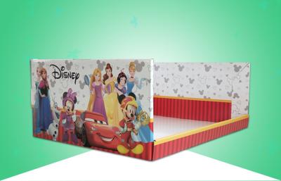 China Stackup Heavy Duty Cardboard Display Trays / PDQ Trays onder het merk Disney voor de verkoop van batterijlamp Te koop