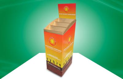 China Strong Custom 3 Tier POP Cardboard Dump Bins  UV Coating With 4color CMKY Offset Printing for sale