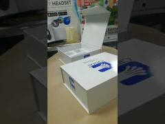 Grey Board Paper Packaging Boxes / Hard Gift Box EVA Insertor For Selling Cosmetics