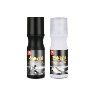 China Leather Shoes Dye Liquid Shoe Polish For Hotel Guest Shoe Polish 100ml Self-Shining Liquid Sponge Applicator For Tube For Shoe Polish Liquid for sale