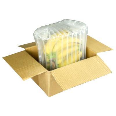 China PA+PE Bubble Cushion Inflatable Wrap Air Column Packaging Bag For Fruit for sale