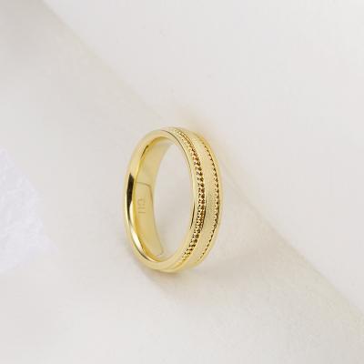 China Grace Jewelry Eternity Bead Simple FASHIONABLE Luxury Gold Plated 925 Silver Rings for sale