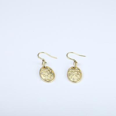 China Grace Jewelry FASHIONABLE Golden Zircon 925 Silver Jewelry Tree Olive Branch Matte Finished Oval Earring of Life for sale