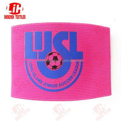 China Adjustable Custom Sport Football Captain Stretch Safe Armband LH-967 for sale