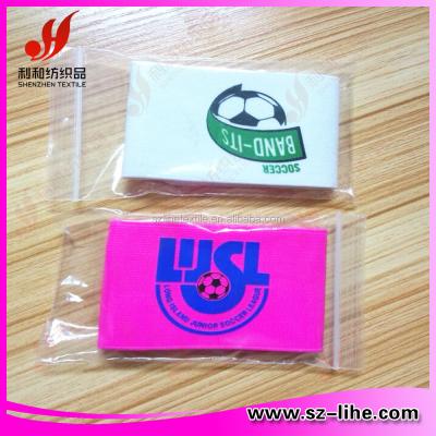 China 2015 Custom Sustainable Comfortable Elastic Band Printed Logo Soccer Captain Armband for sale