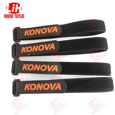 China Pretty workable non-slip nylon hookand loop fastener tape with printed logo for sale