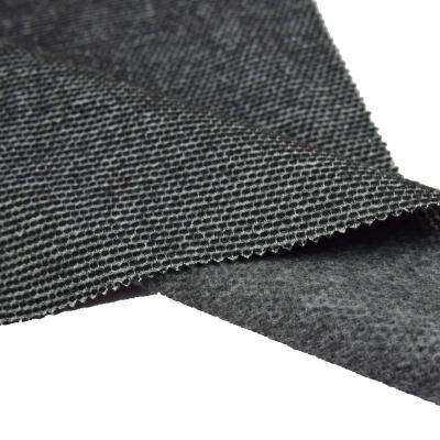 China New Stylish Super Soft Black JACQUARD POLYESTER/ACRYLIC FLEECE Brushed Sueded BRUSHED KNITTING FABRIC FOR JACKET AND PANTS for sale