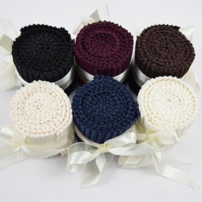 China Breathable Custom Runner Chenille Mum Stripe Jelly Rolls Pre - cuts&kits Knit Fabric For Scarf Quilting for sale