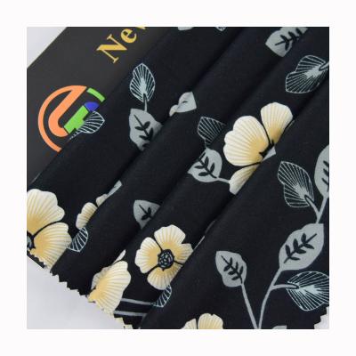 China Sustainable textile raw material brushed double sided printed knitted fabric used for WOMEN TOPS or children clothing for sale