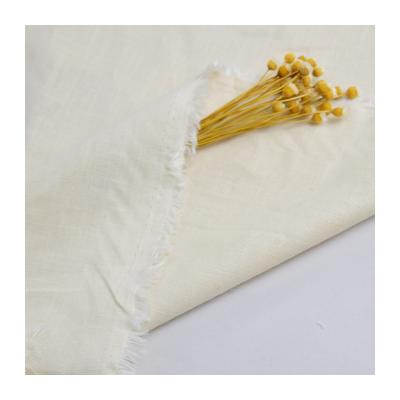 China Spot Resistant Fast Delivery French Linen Cotton Interwoven Plain Dyed Woven Fabric 190gsm For Trousers And Loungewear for sale