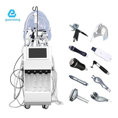 China 11 In 1 Facial Skin Dermabrasion Machine For Acne Scars Ultrasound Skin Rejuvenation Device for sale