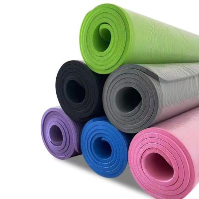 China 183*61*0.8cm Exercise Yoga Mat NBR Washable Custom Logo Yoga Mats for sale