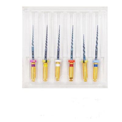 China Dental Heat Activation NITI Large Taper Super Golden Dental Endo K Files for sale