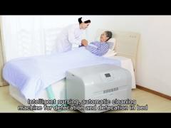 Smart nursing old people, automatic cleaning machine for defecation and defecation in bed