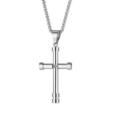 China Hot Selling Hiphop Jewelry Wholesale Price Europe Classic Cross Pendant For Men And Women Stocks Fast Ship Stainless Steel Pendant for sale