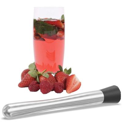 China Amazon Success Sustainable Stainless Steel Messy for Cocktails - Professional Cocktail Messy with Grooved Nylon Head for sale