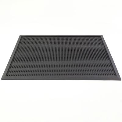 China Amazon success waterproof PVC can be customized type disinfection foot logo non-slip water-absorbent honeycomb integrated mat and floor for sale