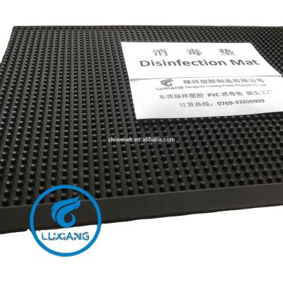 China Factory Direct Sale Reversible Front Door Sanitizing Available Super Clean Shoe Sanitizing PVC Foot Mat for sale