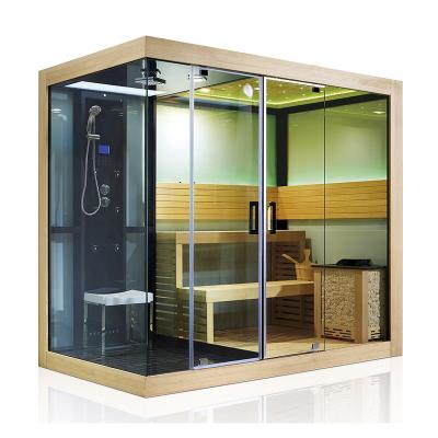 China Computer Control Panel Luxury Modern European Design Steam Shower Room With Leisure Dry Sauna (M-6032) for sale